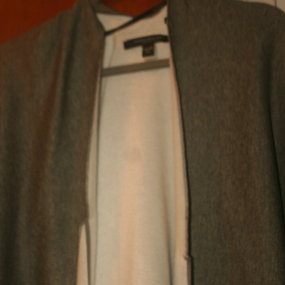 Light Gray Shawl with Pom Poms (Large)